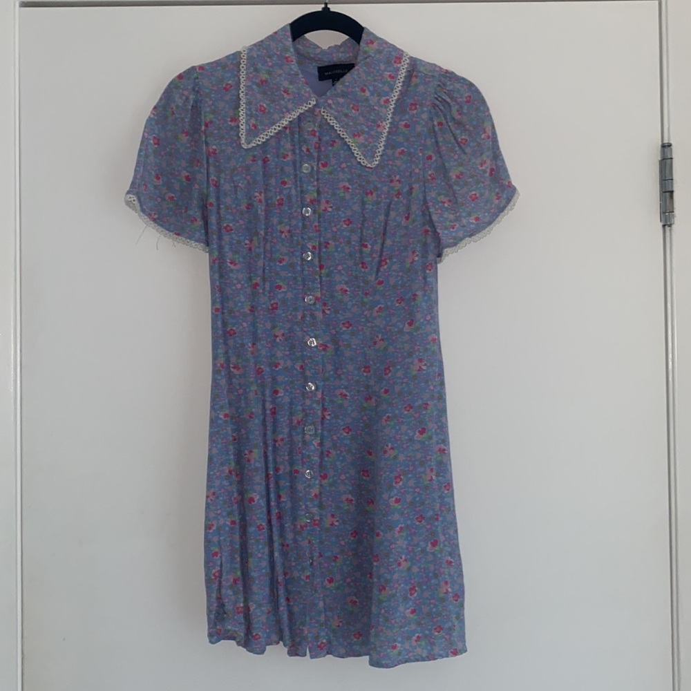 Majorelle Darby Dress in Blue Meadow - Picture 4 of 5